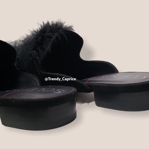 So Cleona Black Slip On Mules By Sole Society - Picture 4 of 7